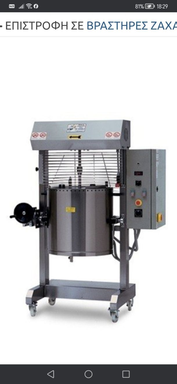 Βραστήρες ζαχαροπλαστικης με ανατρεπόμενο καζάνι